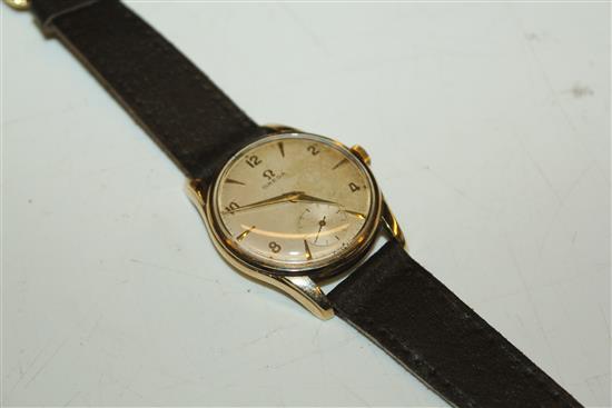 9ct gold gents  Omega watch